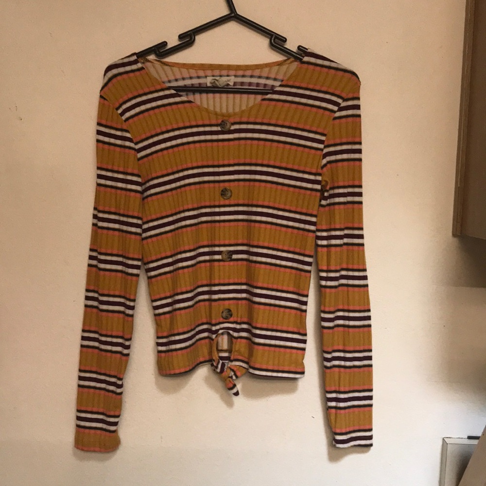 Striped One Step Up long sleeve shirt L(14-16)